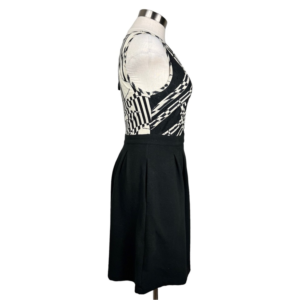 Anthropologie Postmark Voksoper Black & White Dress Size 4 - Picture 5 of 9